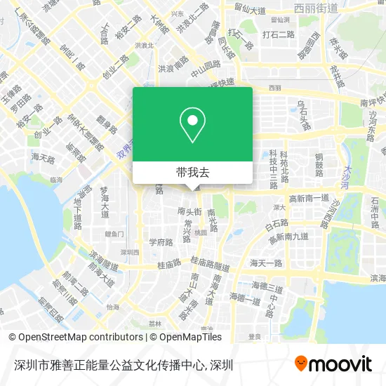 深圳市雅善正能量公益文化传播中心地图