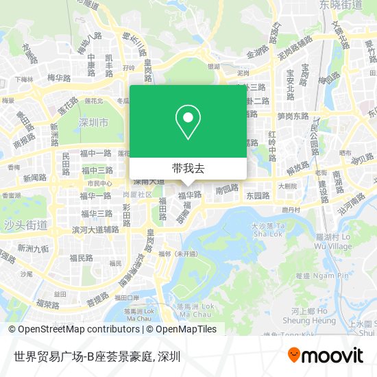世界贸易广场-B座荟景豪庭地图