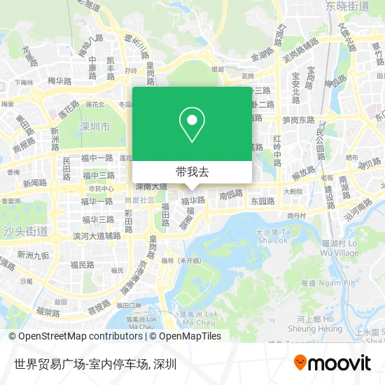 世界贸易广场-室内停车场地图