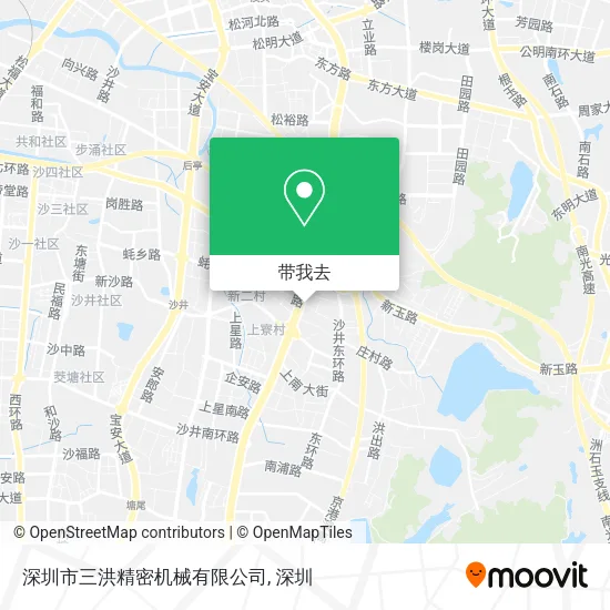 深圳市三洪精密机械有限公司地图