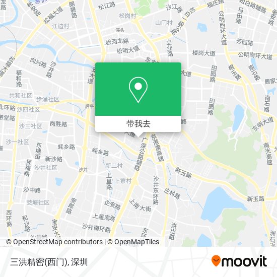 三洪精密(西门)地图