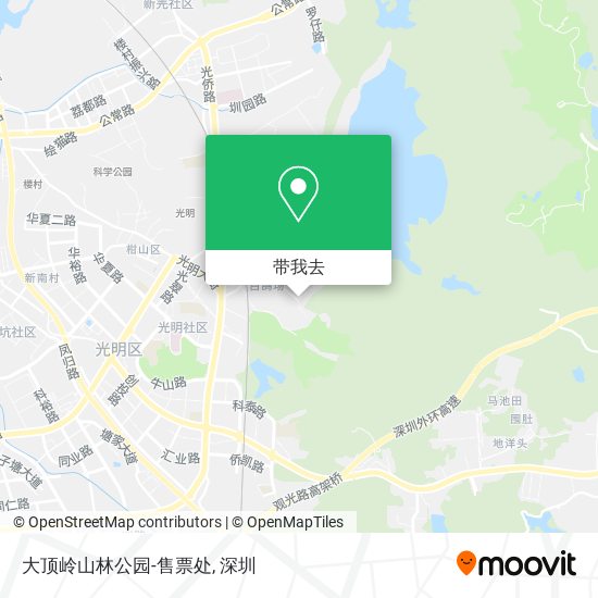 大顶岭山林公园-售票处地图