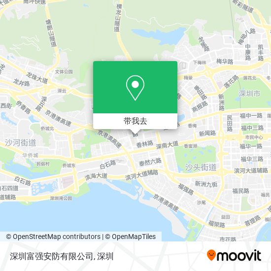 深圳富强安防有限公司地图