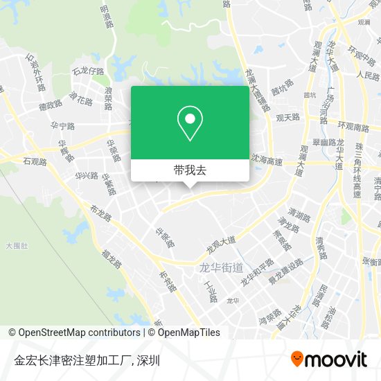 金宏长津密注塑加工厂地图