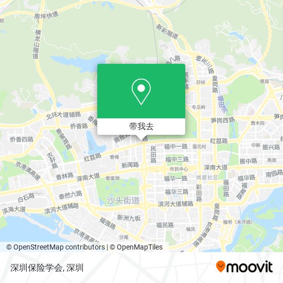 深圳保险学会地图