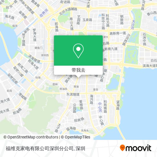 福维克家电有限公司深圳分公司地图