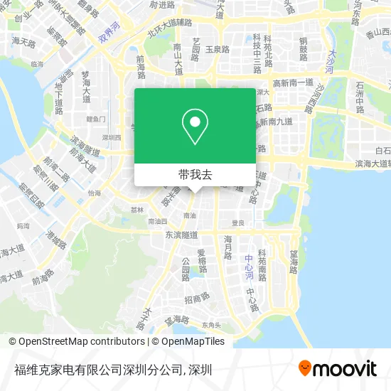 福维克家电有限公司深圳分公司地图