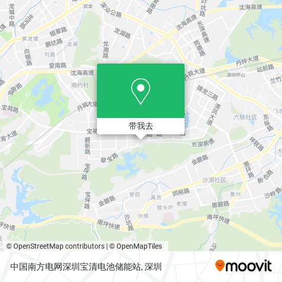 中国南方电网深圳宝清电池储能站地图