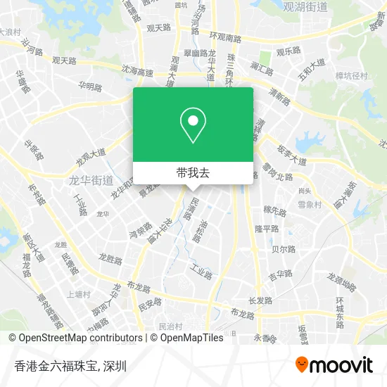 香港金六福珠宝地图