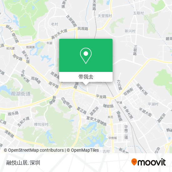 融悦山居地图