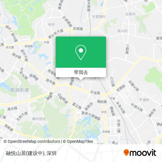 融悦山居(建设中)地图