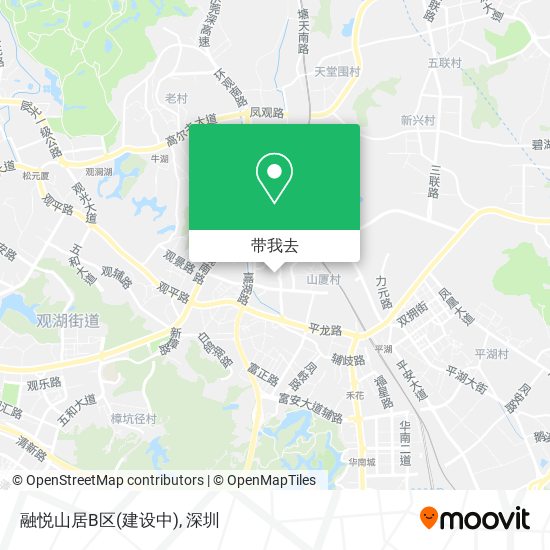 融悦山居B区(建设中)地图