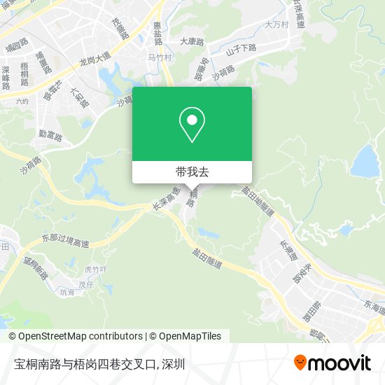 宝桐南路与梧岗四巷交叉口地图