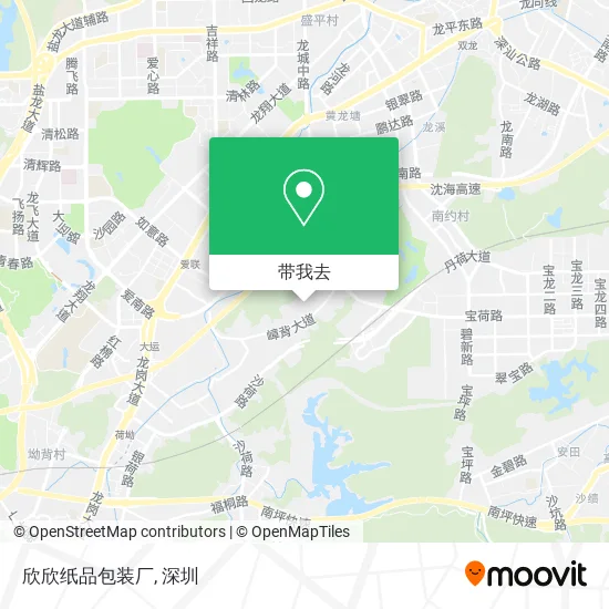 欣欣纸品包装厂地图