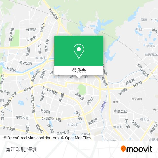 秦江印刷地图