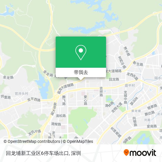 回龙埔新工业区6停车场出口地图