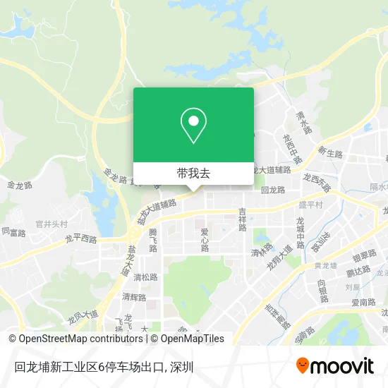 回龙埔新工业区6停车场出口地图