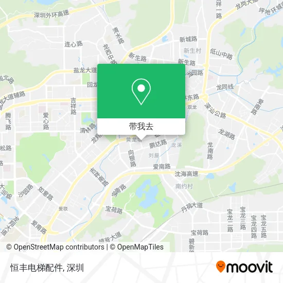恒丰电梯配件地图
