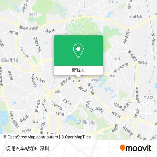 观澜汽车站①8地图