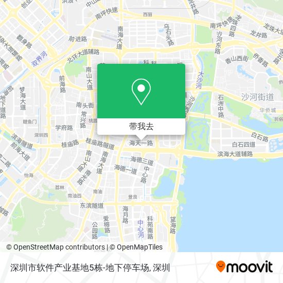 深圳市软件产业基地5栋-地下停车场地图