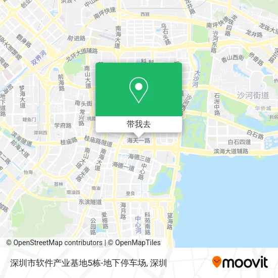 深圳市软件产业基地5栋-地下停车场地图