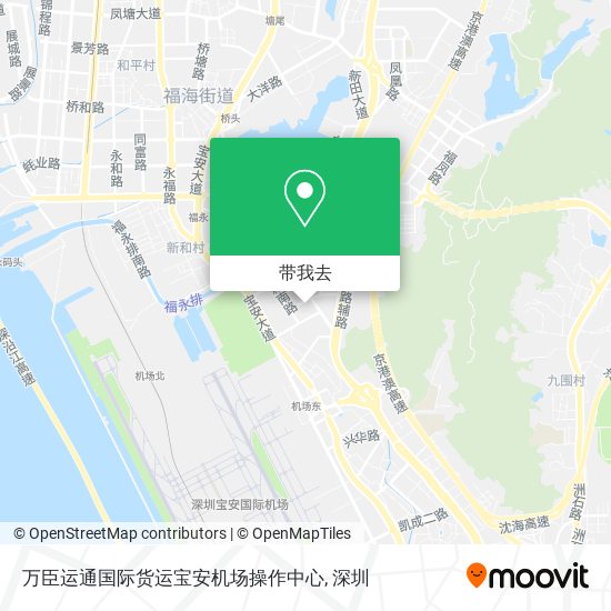 万臣运通国际货运宝安机场操作中心地图