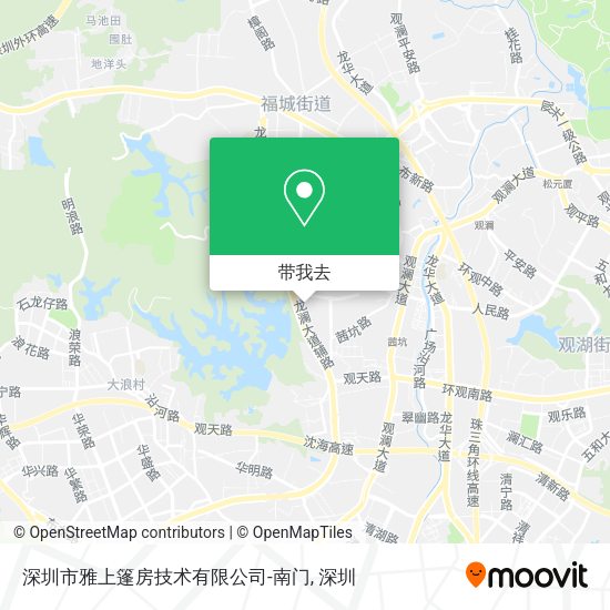 深圳市雅上篷房技术有限公司-南门地图