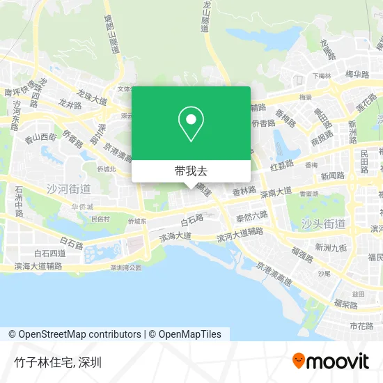 竹子林住宅地图