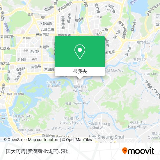 国大药房(罗湖商业城店)地图