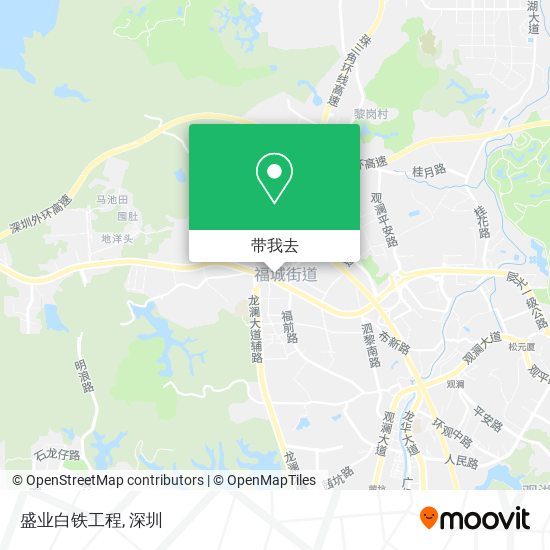 盛业白铁工程地图