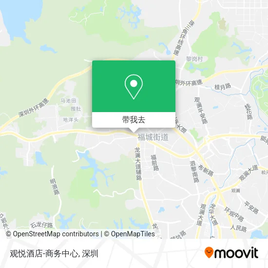观悦酒店-商务中心地图