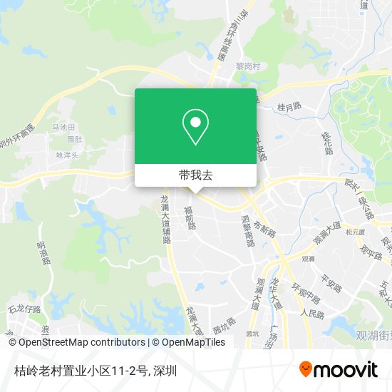 桔岭老村置业小区11-2号地图