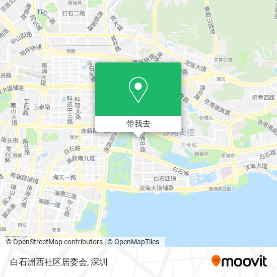 白石洲西社区居委会地图