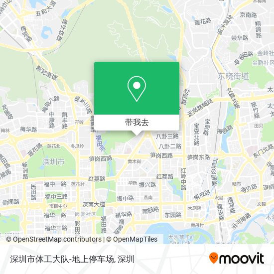 深圳市体工大队-地上停车场地图