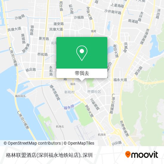 格林联盟酒店(深圳福永地铁站店)地图