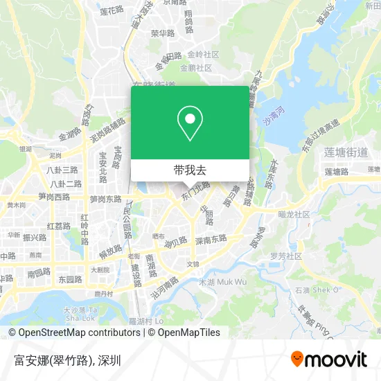 富安娜(翠竹路)地图