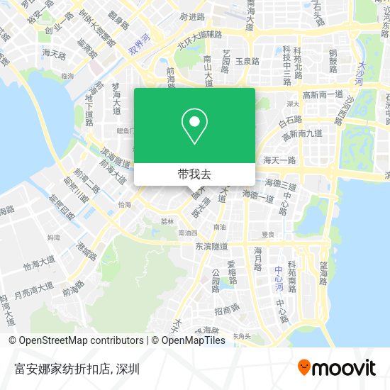富安娜家纺折扣店地图