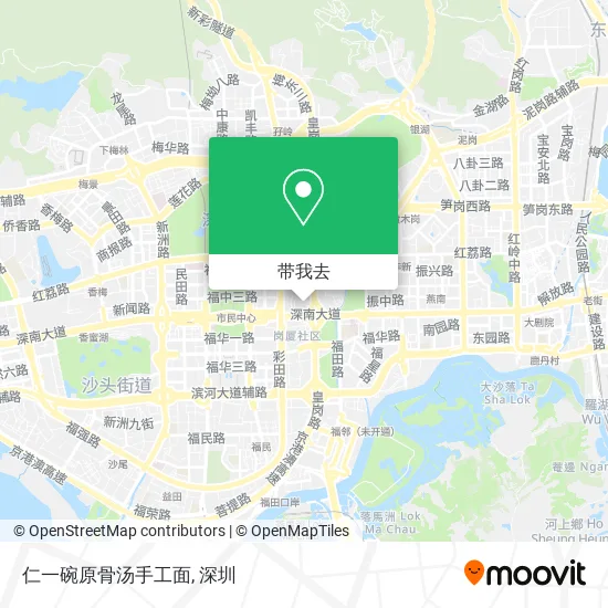 仁一碗原骨汤手工面地图