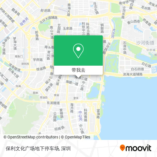 保利文化广场地下停车场地图