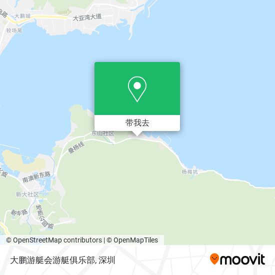 大鹏游艇会游艇俱乐部地图