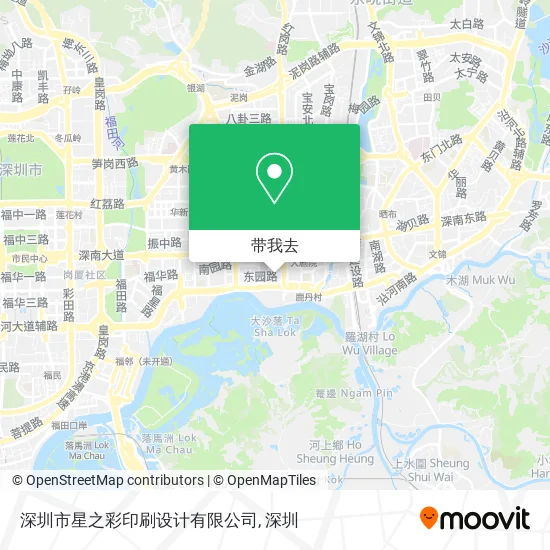 深圳市星之彩印刷设计有限公司地图