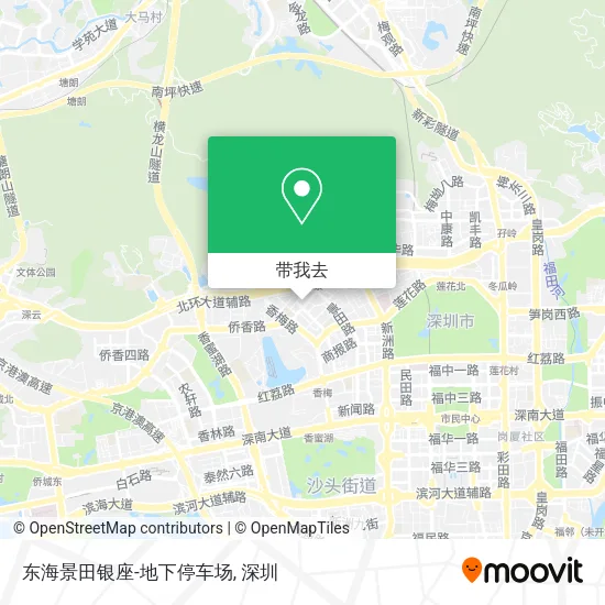 东海景田银座-地下停车场地图