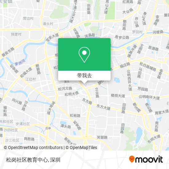 松岗社区教育中心地图