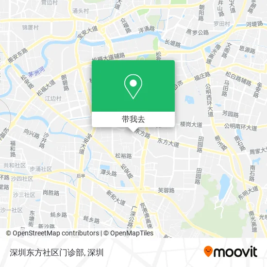 深圳东方社区门诊部地图