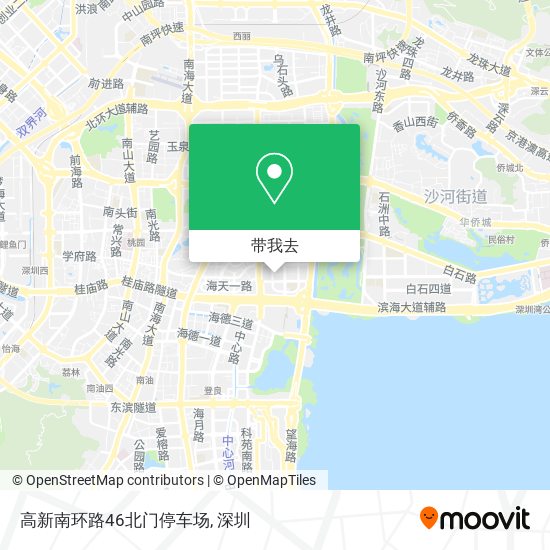 高新南环路46北门停车场地图