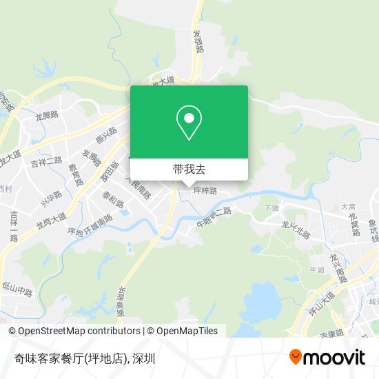 奇味客家餐厅(坪地店)地图