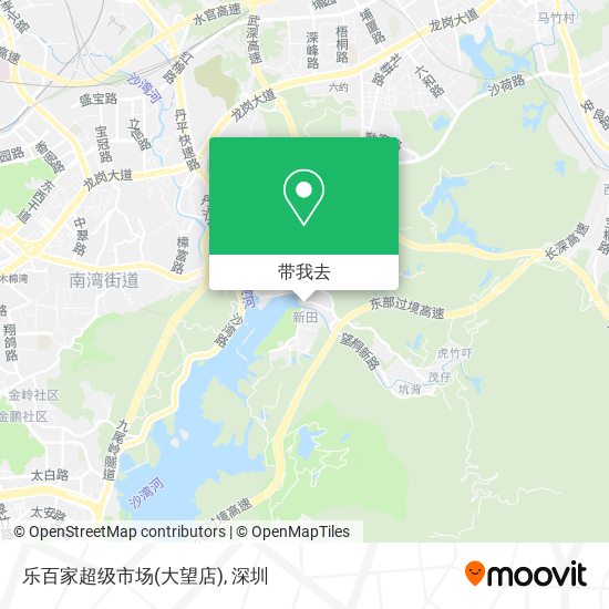 乐百家超级市场(大望店)地图