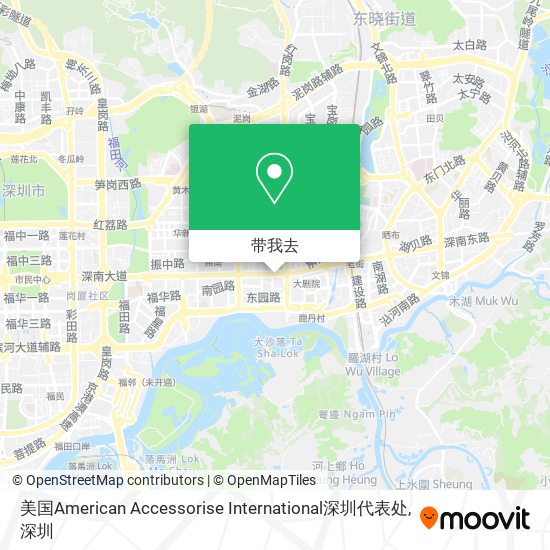 美国American Accessorise International深圳代表处地图