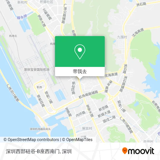 深圳西部硅谷-B座西南门地图