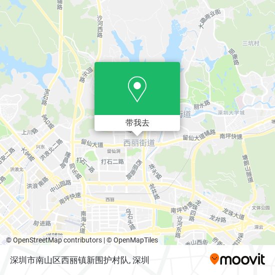 深圳市南山区西丽镇新围护村队地图